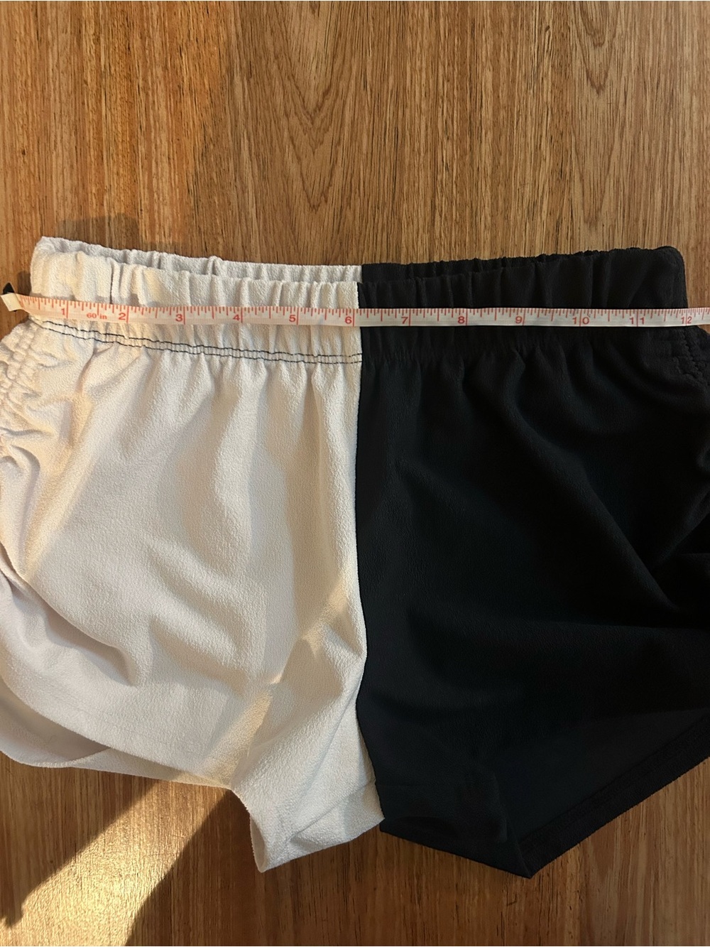 Five Dancewear Girls Black and White Colorblock Drawstring Shorts - Picture 5 of 7